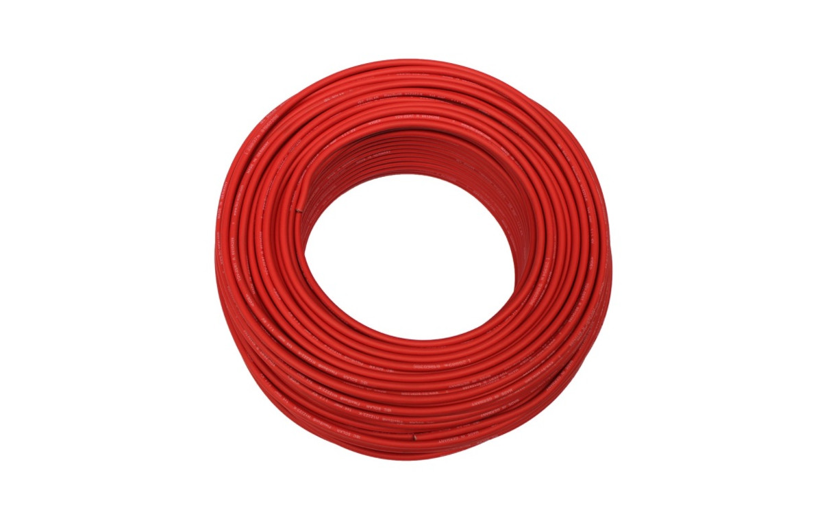 Cable solaire rouge 6MM² au mètre