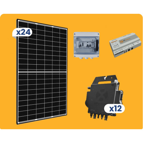 Kit Solaire Autoconsommation Français 9960W Triphasé - Micro onduleurs APS