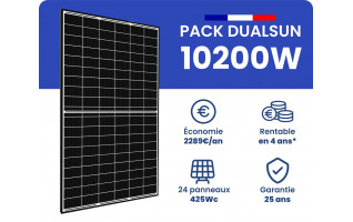 Kit Solaire Autoconsommation Français 10200W Triphasé - Micro onduleurs APS