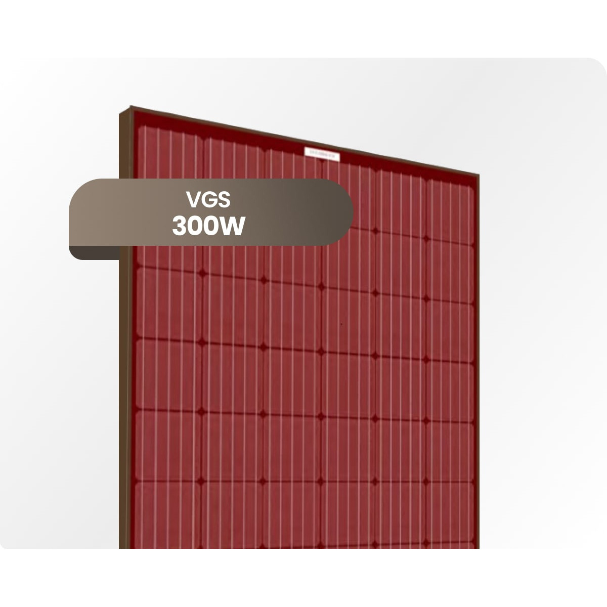 Panneau solaire VGS Rouge 300Wc monocristallin