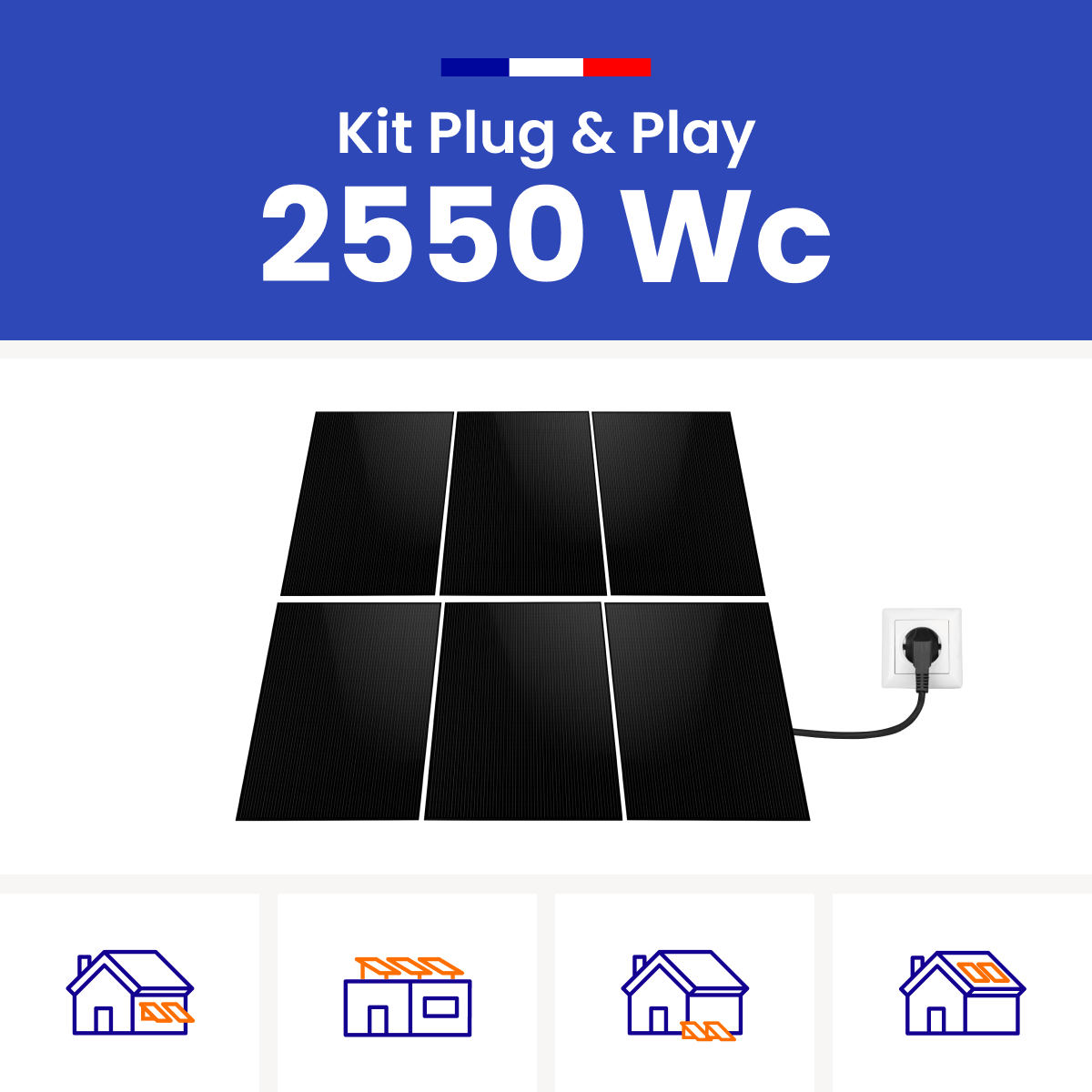 Kit Solaire Autoconsommation DUALSUN 2550W