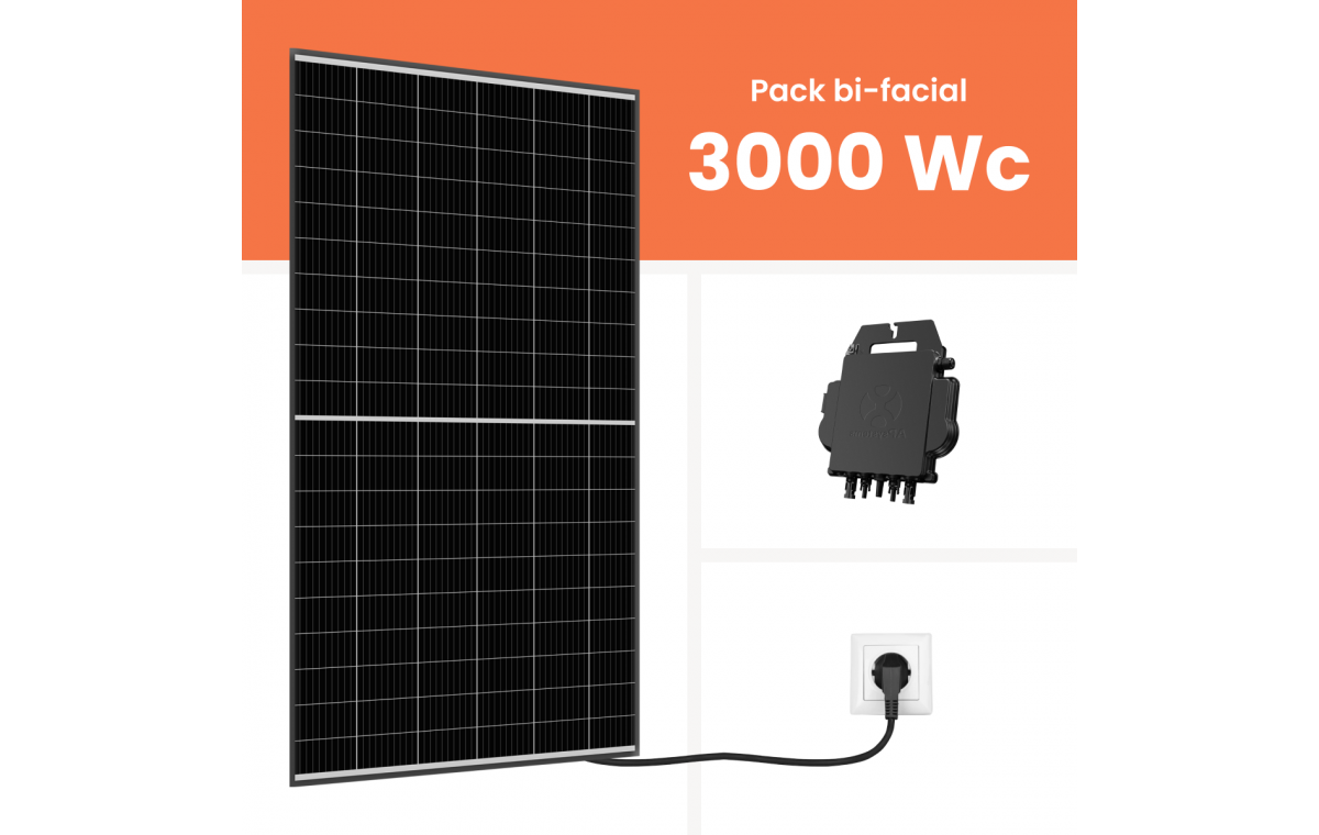 Kit solaire autoconsommation Amerisolar 3000Wc