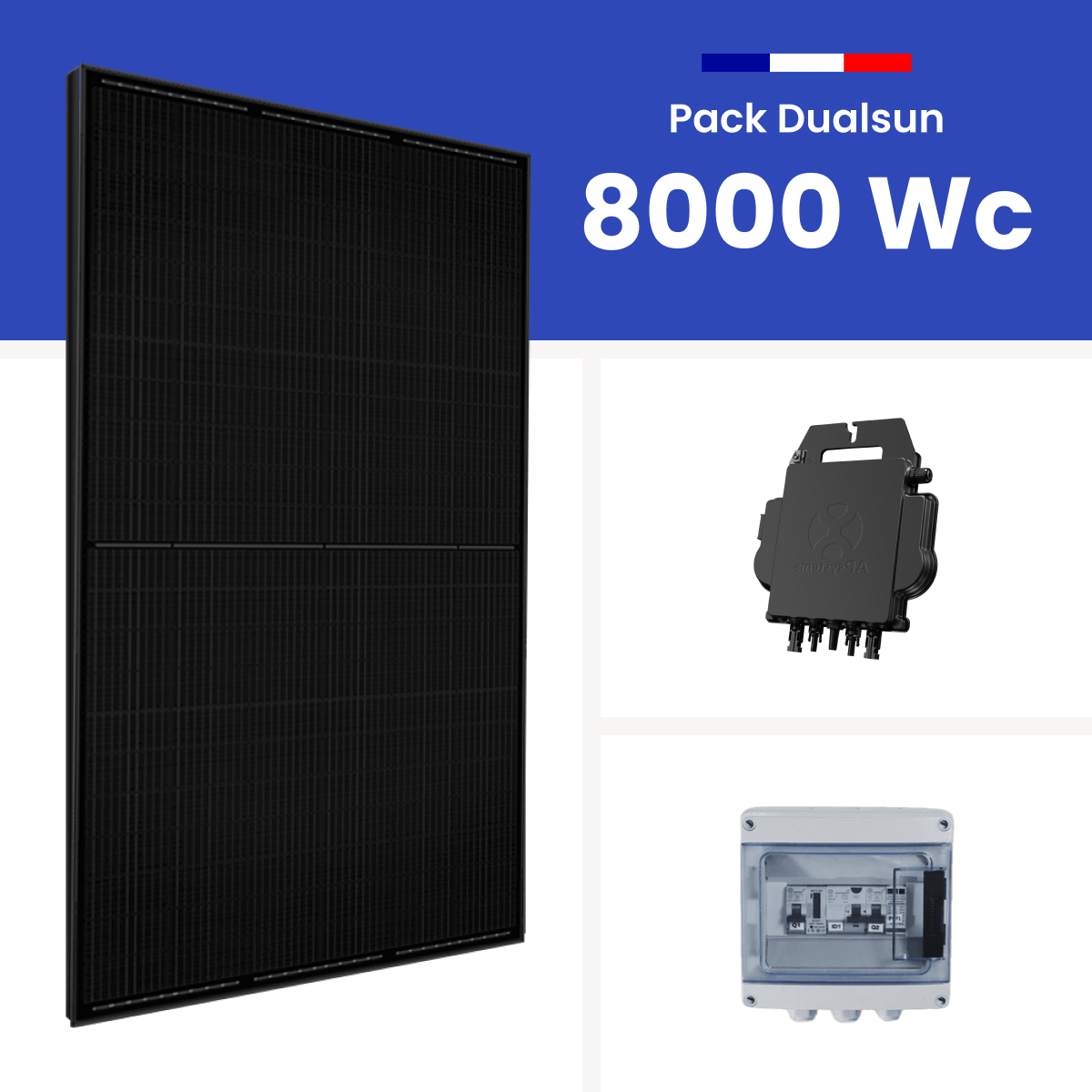 Kit Solaire Autoconsommation 8000W - Micro onduleurs APS DS3-H garantis 20 ans