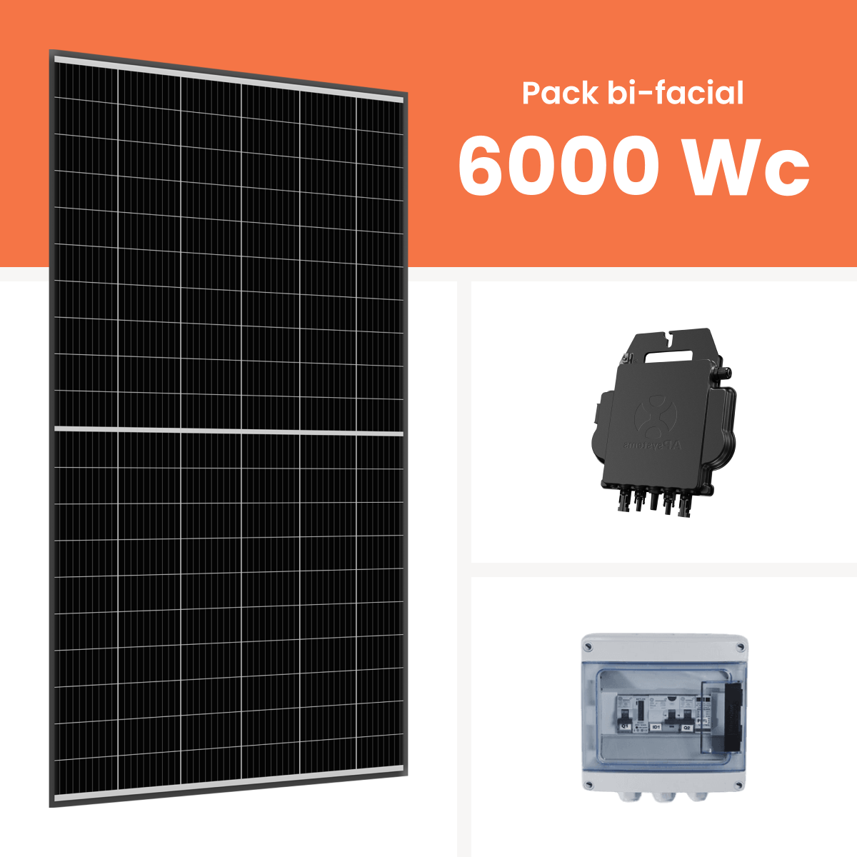 Kit solaire autoconsommation Amerisolar 6000Wc