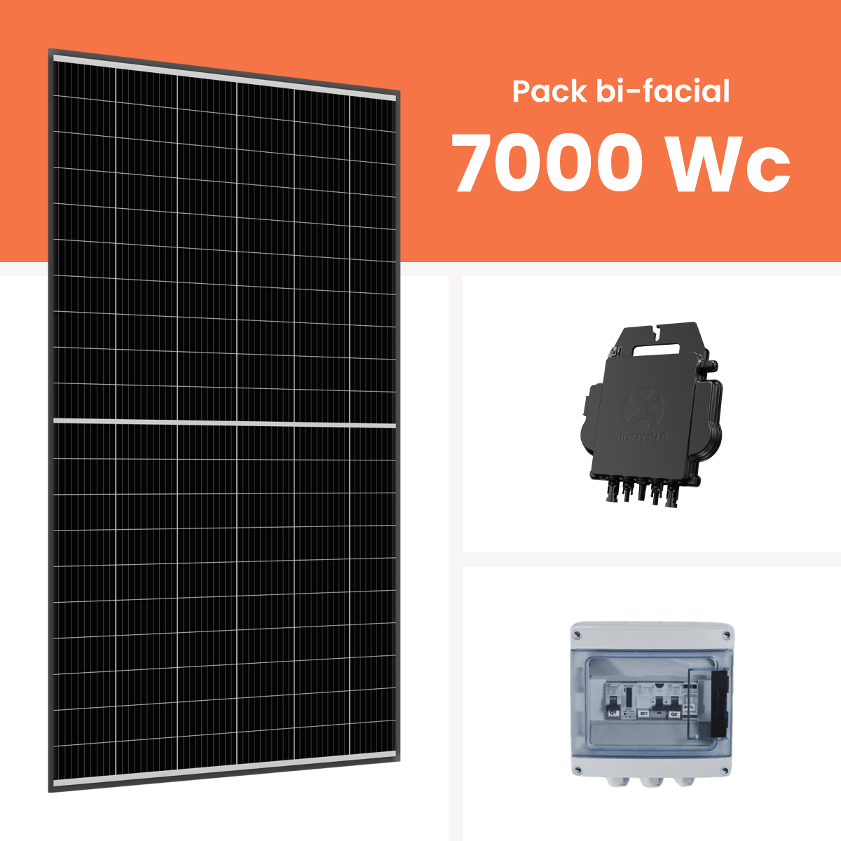 Kit solaire autoconsommation Amerisolar 7000Wc
