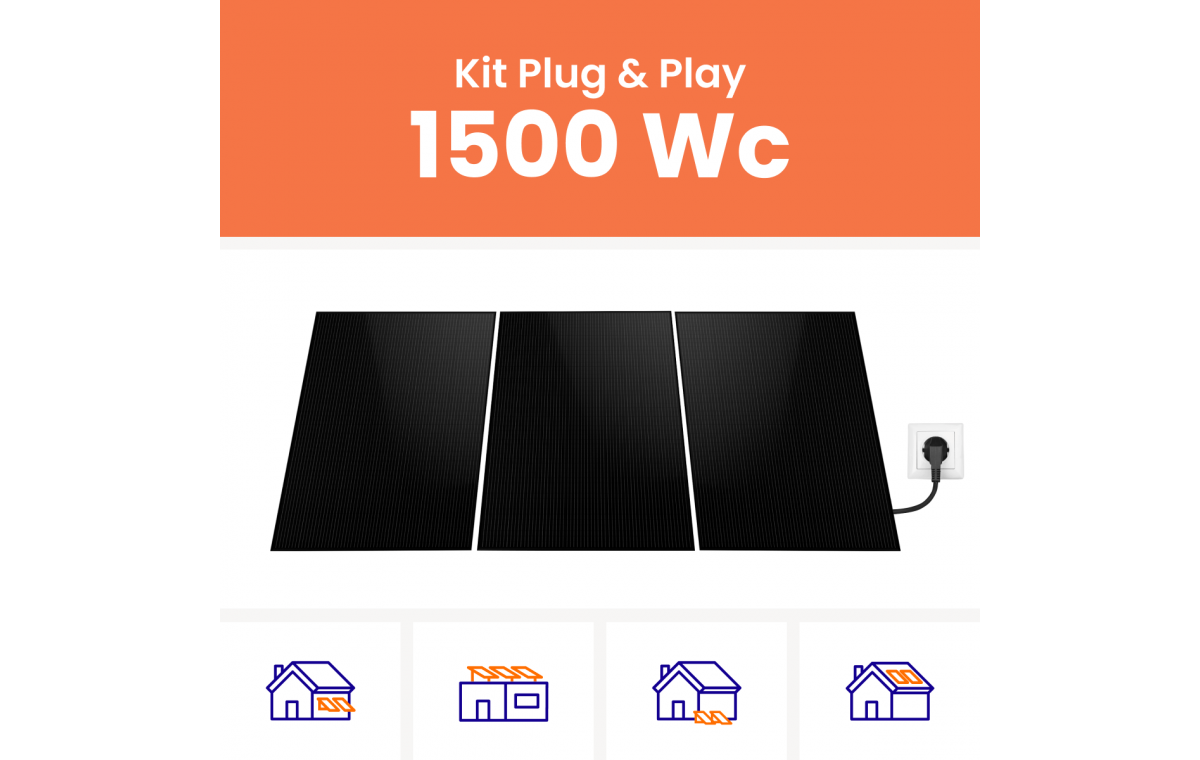Kit solaire plug & play Amerisolar 1500Wc