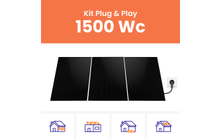 Kit solaire plug & play Amerisolar 1500Wc