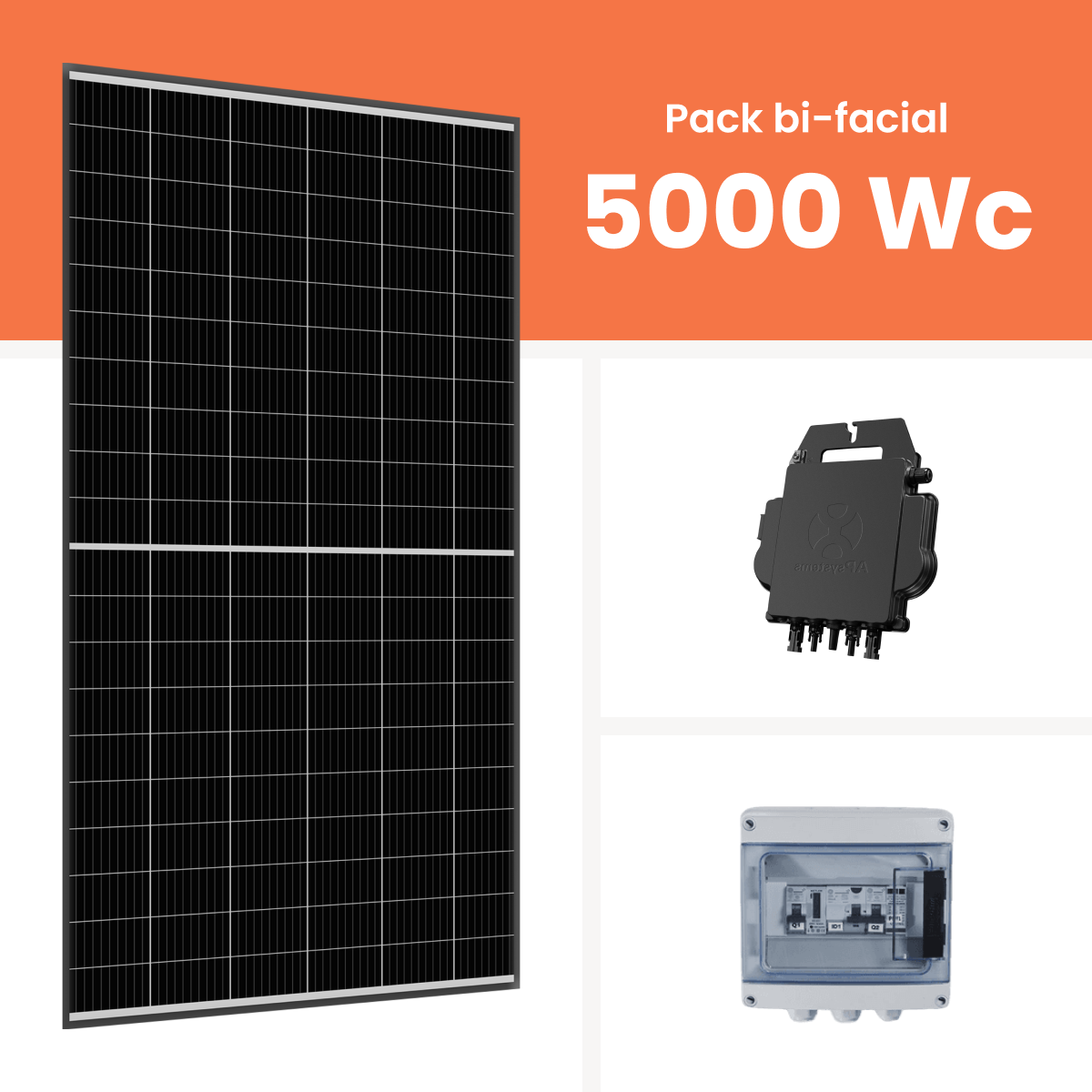 Kit solaire autoconsommation Amerisolar 5000Wc
