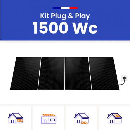 Kit panneau solaire plug and play VOLTEC 1500W