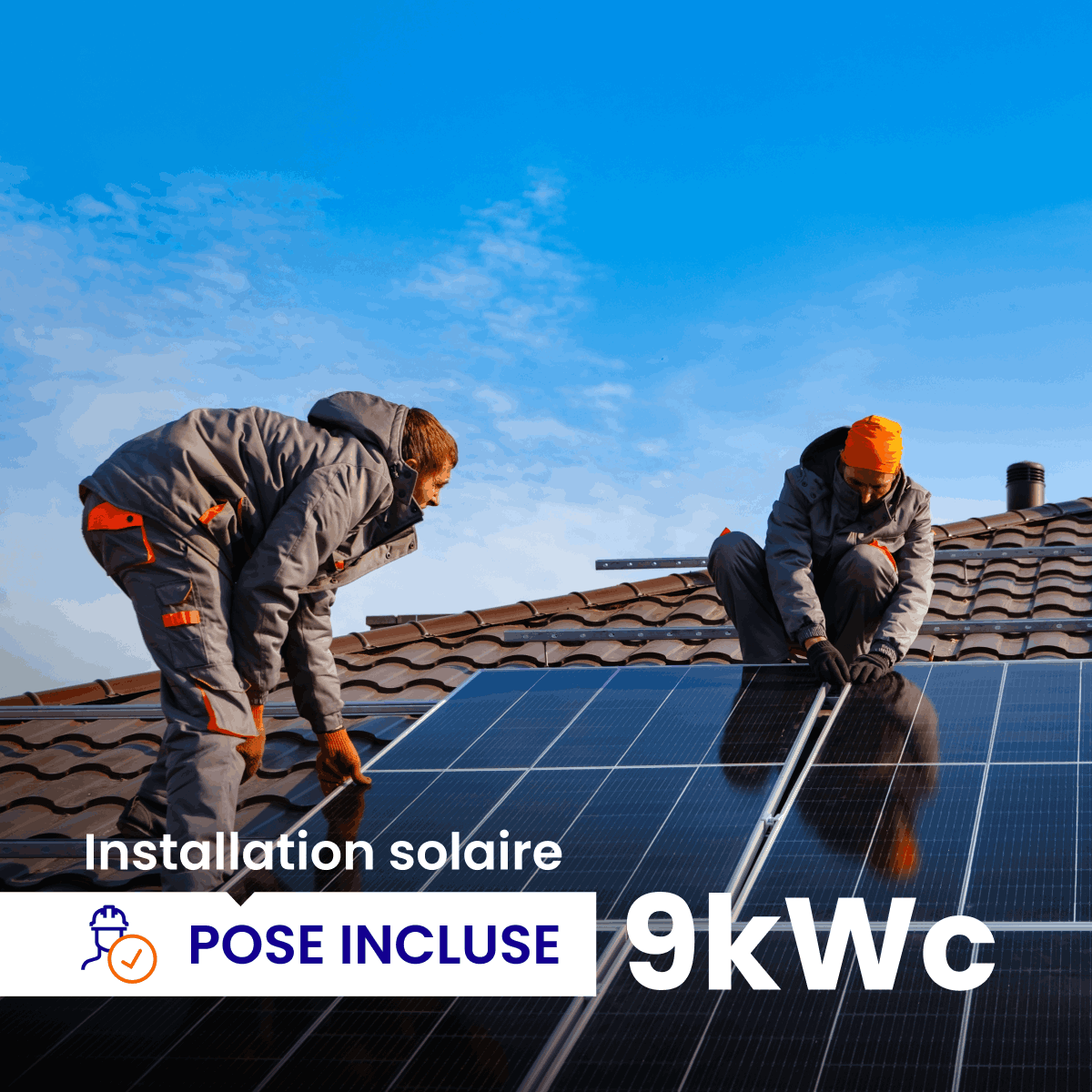 Installation de 9000Wc - Pose incluse