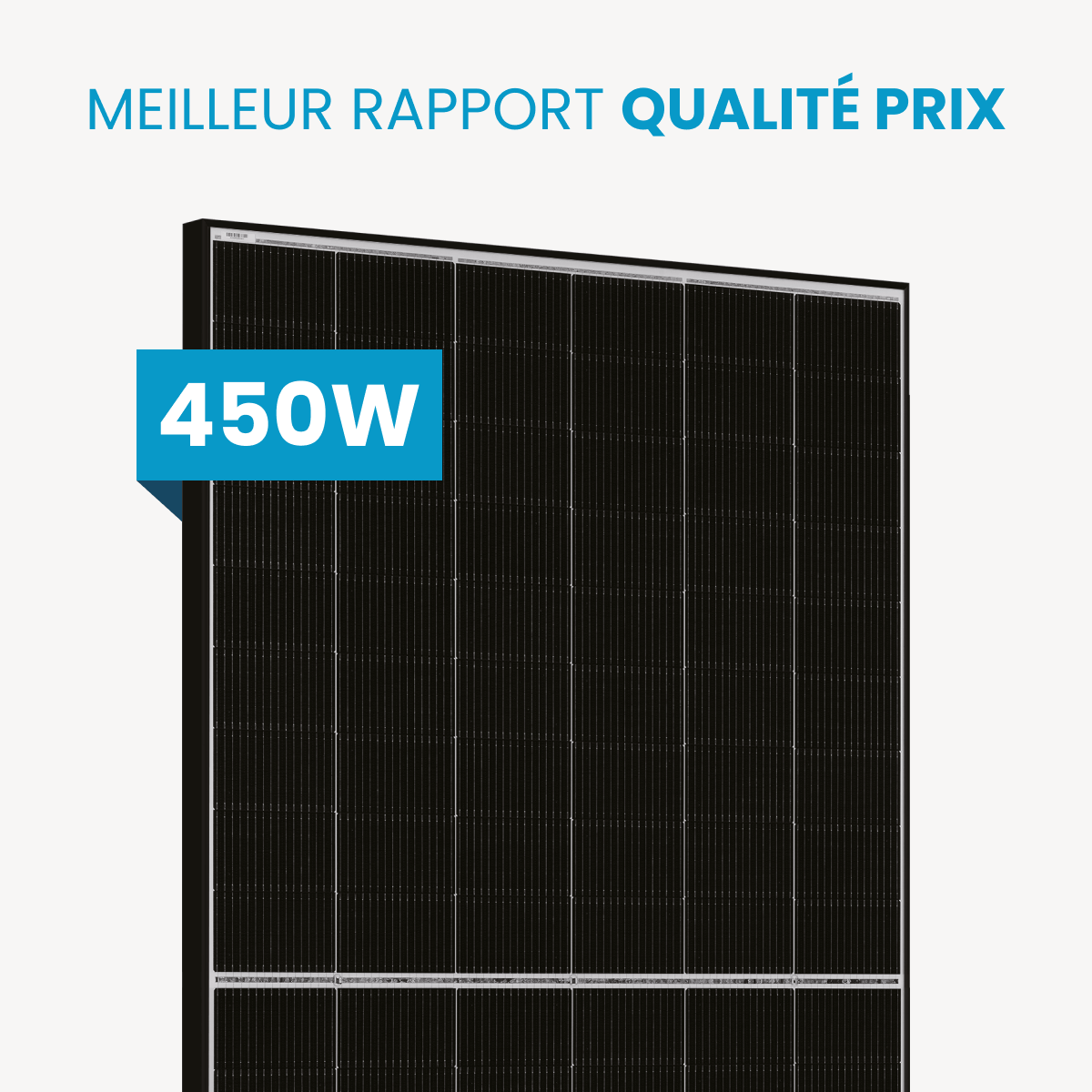 Panneau solaire JA Solar 445Wc bi-facial