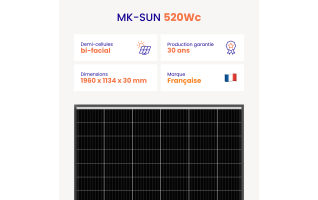 Panneau solaire MK-SUN 520Wc