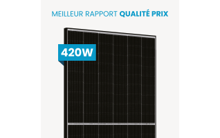 Panneau solaire JA Solar 420Wc bi-facial