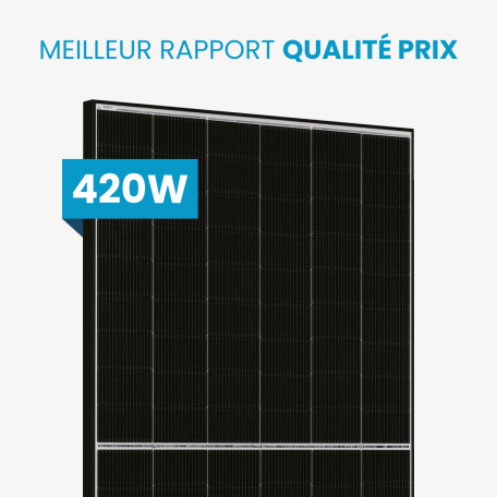 Panneau solaire JA Solar 420Wc bi-facial