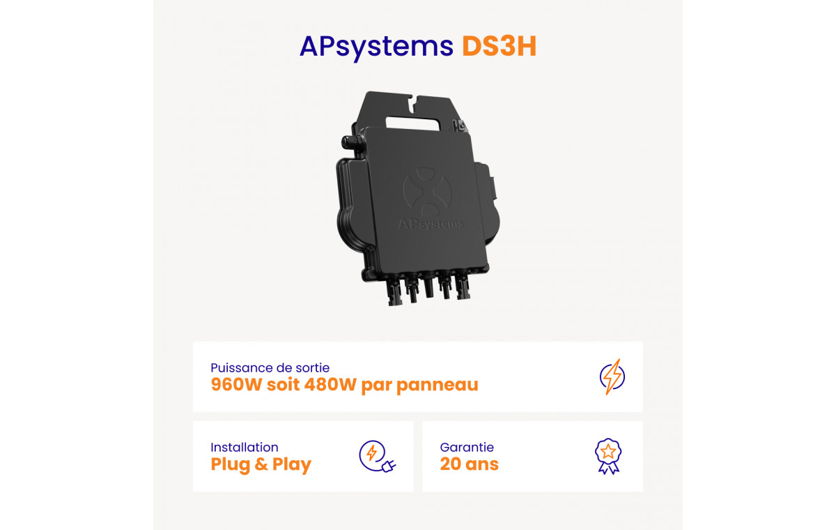 Kit solaire autoconsommation Amerisolar 3000Wc