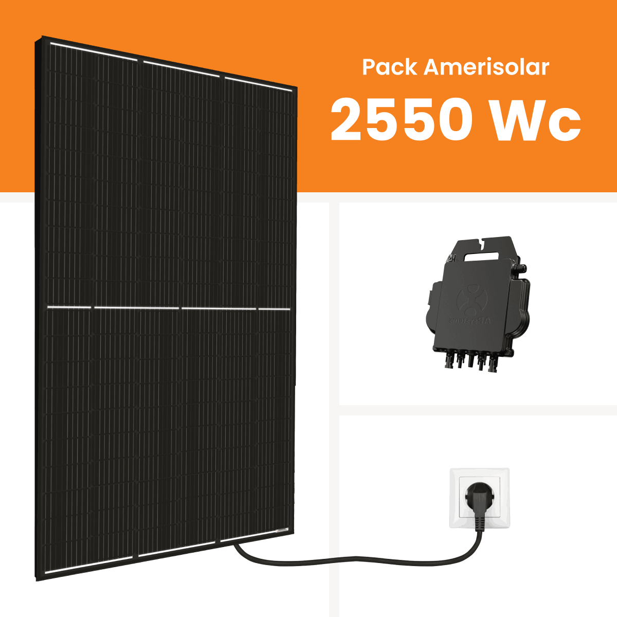 Kit Solaire 2550W Meilleur Prix - Micro onduleurs APS