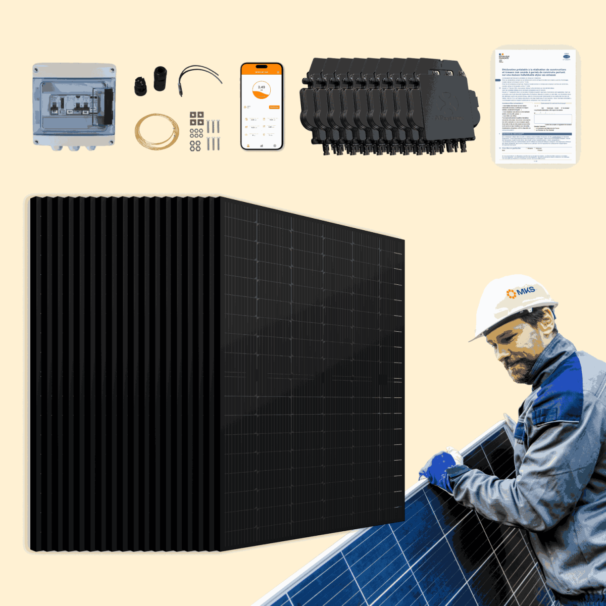Installation de 9000Wc - Pose incluse