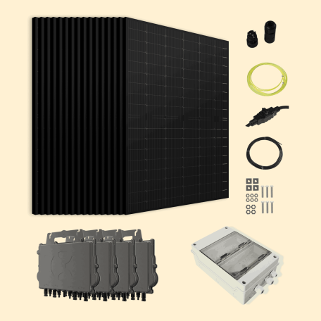 Kit Solaire Autoconsommation Français 6800W Triphasé - Micro onduleurs APS Kit Solaire Autoconsommation Français 6800W Triphasé - Micro onduleurs APS