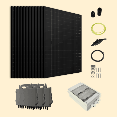 Kit Solaire Autoconsommation Français 5100W Triphasé - Micro onduleurs APS Kit Solaire Autoconsommation Français 5100W Triphasé - Micro onduleurs APS