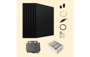 Kit Solaire Autoconsommation Français 3400W Triphasé - Micro onduleurs APS