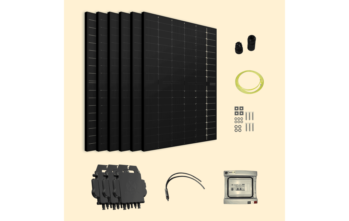 Kit Solaire Autoconsommation Français 2550W - Micro onduleurs APS