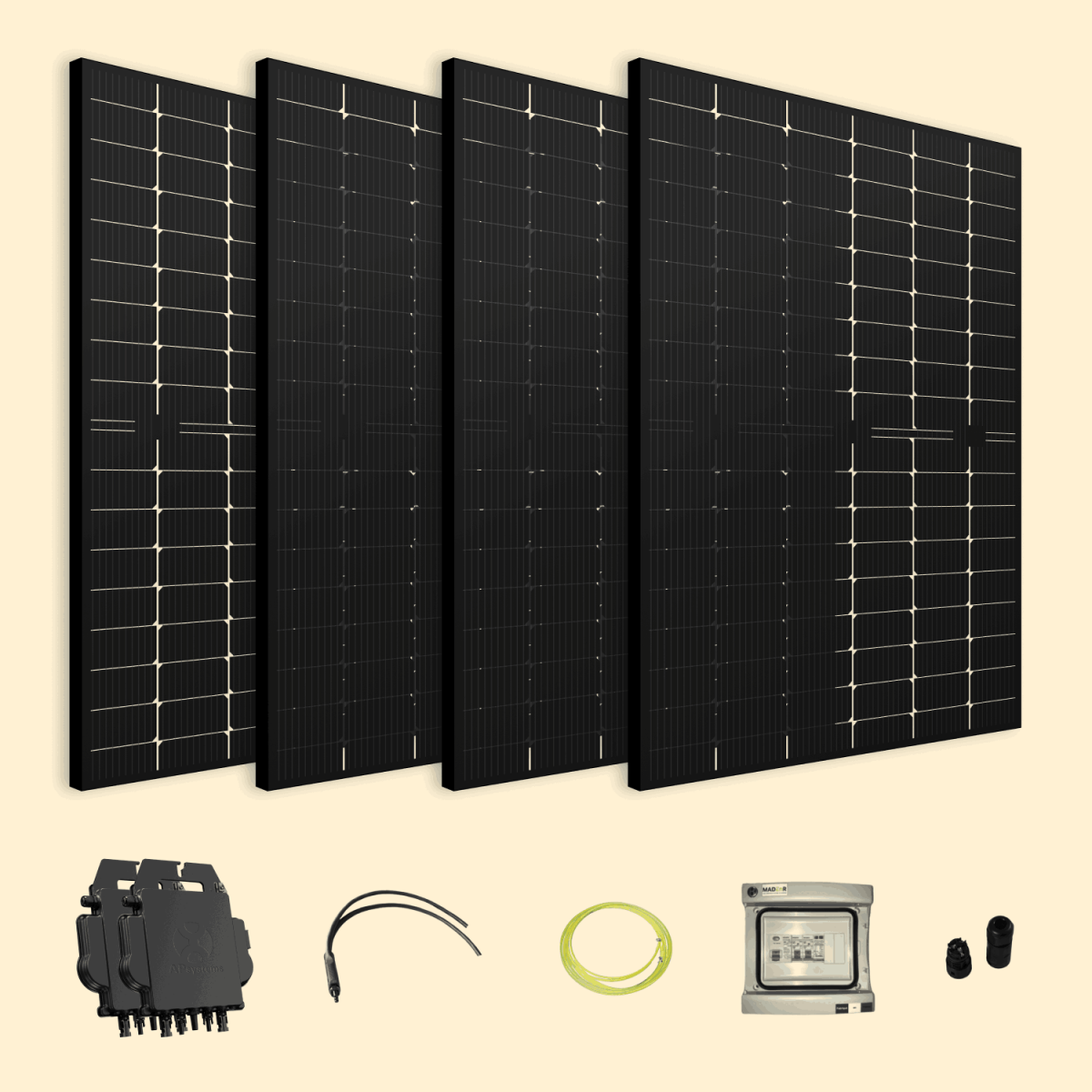Kit Solaire Autoconsommation Français 1700W - Micro onduleurs APS
