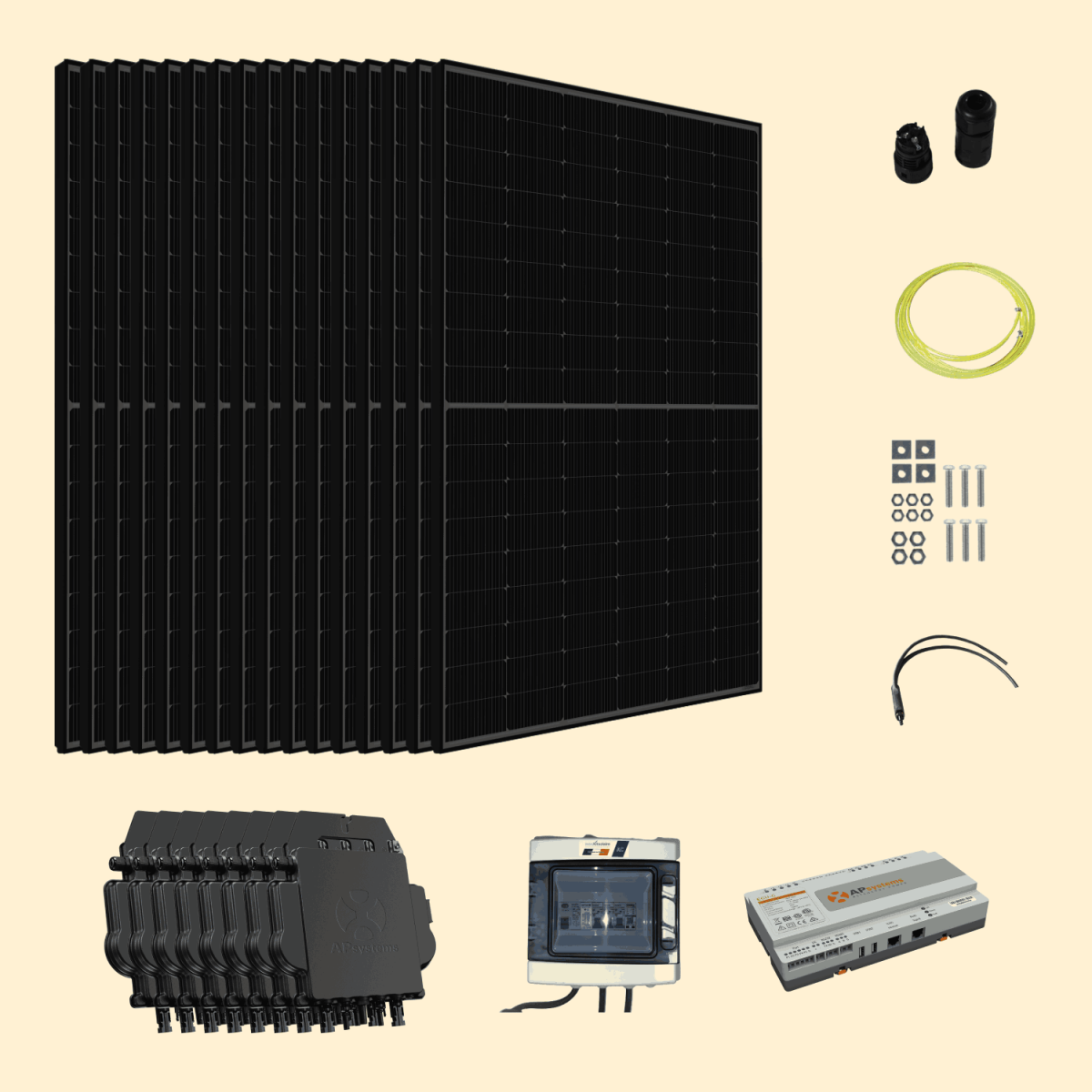 Kit solaire autoconsommation Amerisolar 8000Wc