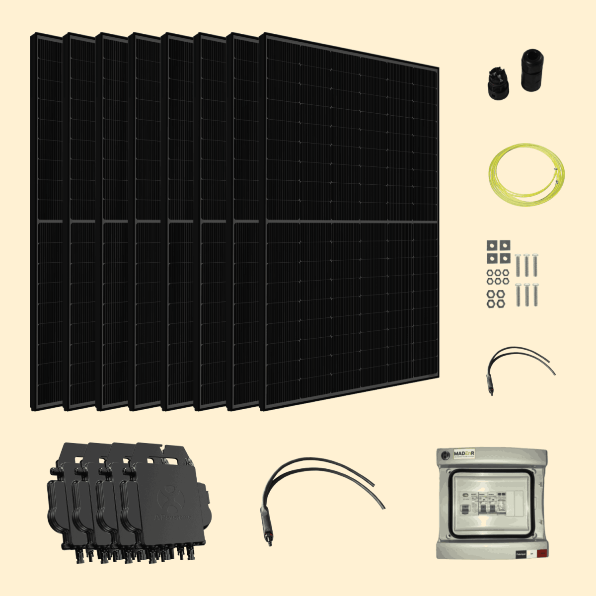 Kit solaire autoconsommation Amerisolar 4000Wc
