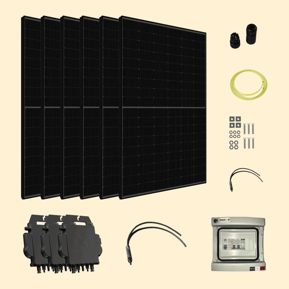 Kit solaire autoconsommation Amerisolar 3000Wc