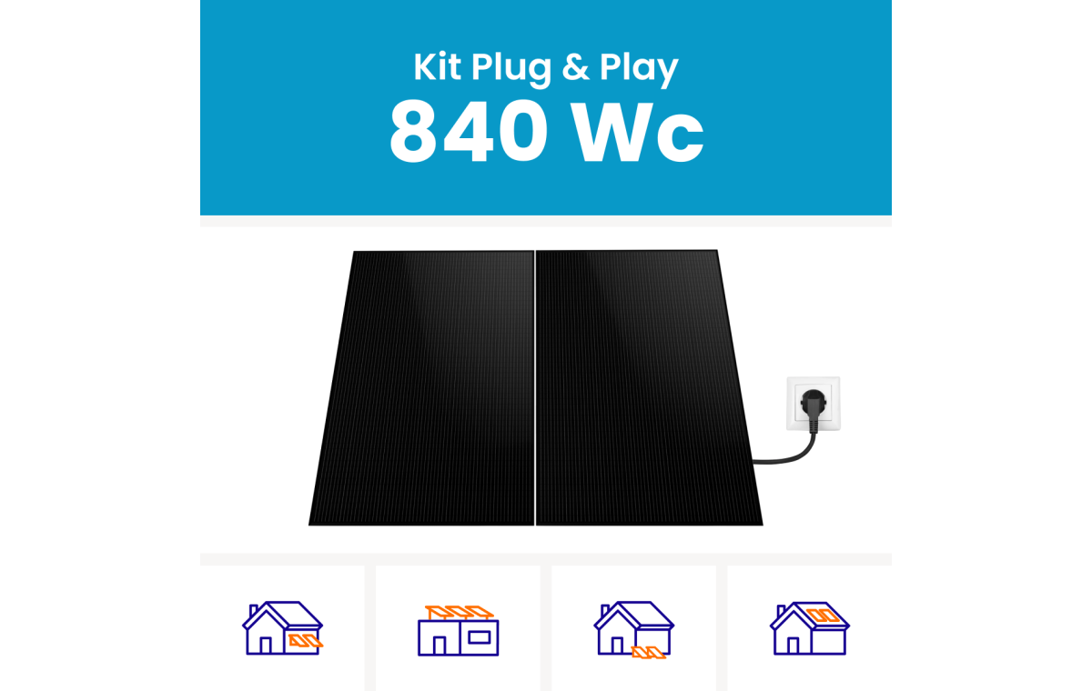 Kit Solaire plug and play JA Solar 840Wc