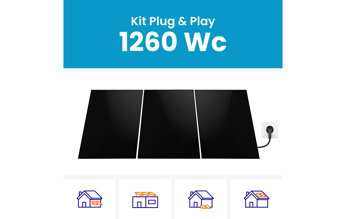 Kit Solaire plug and play JA Solar 1260Wc