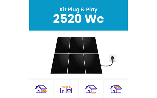 Kit Solaire plug and play JA Solar 2520Wc