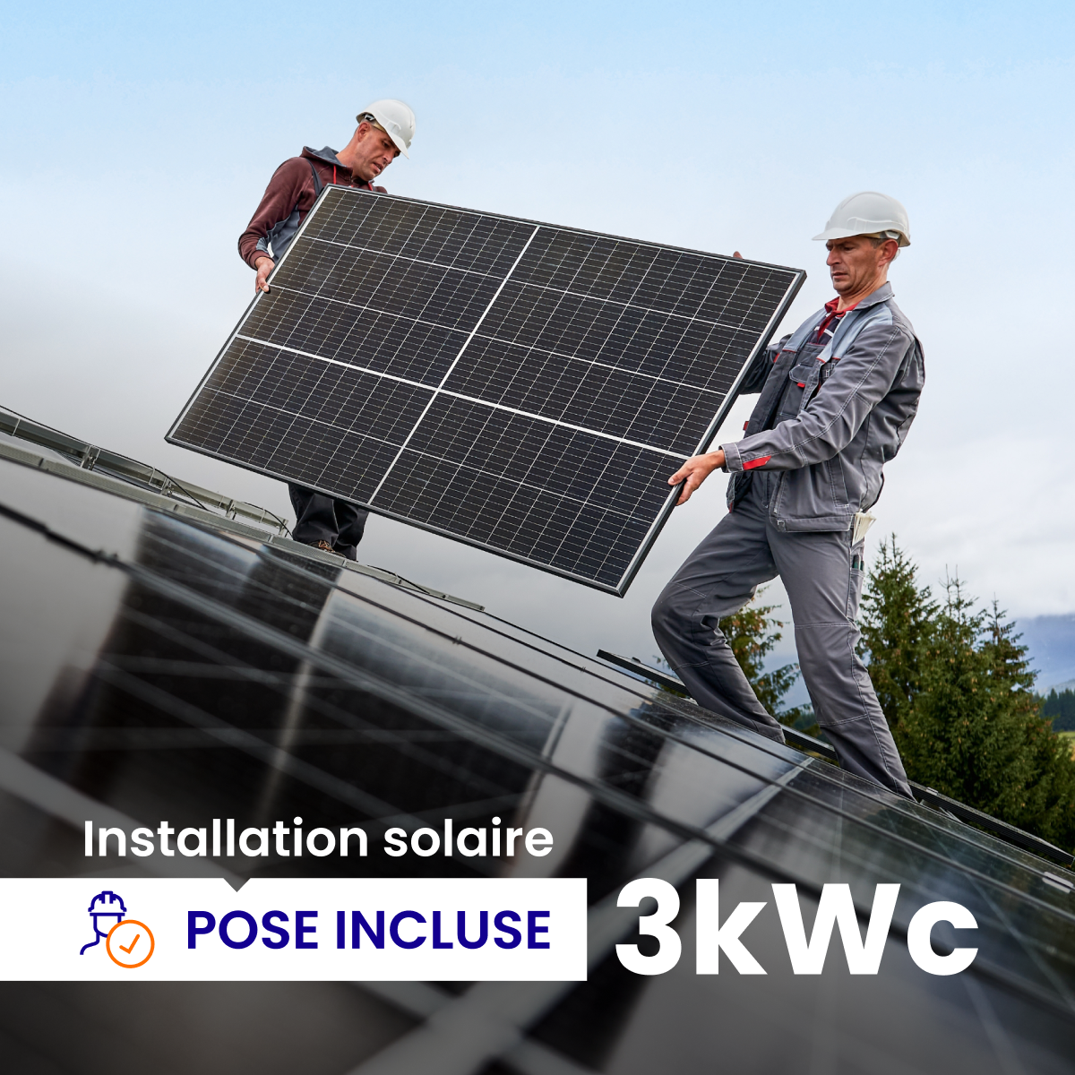Installation de 3000Wc - Pose incluse