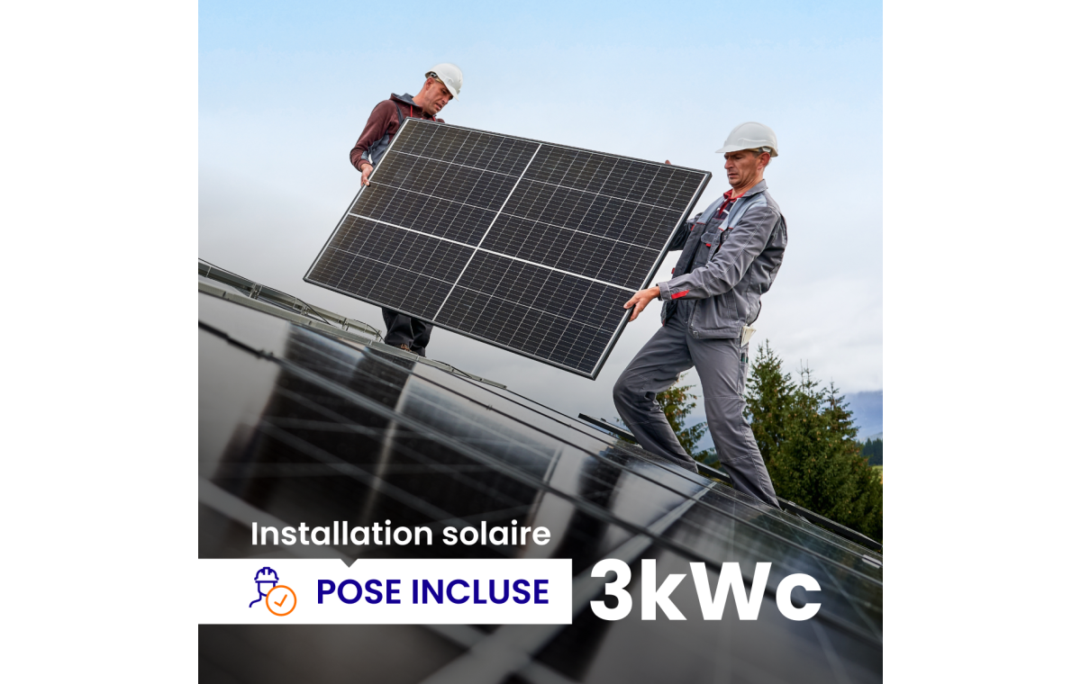 Installation de 3000Wc - Pose incluse
