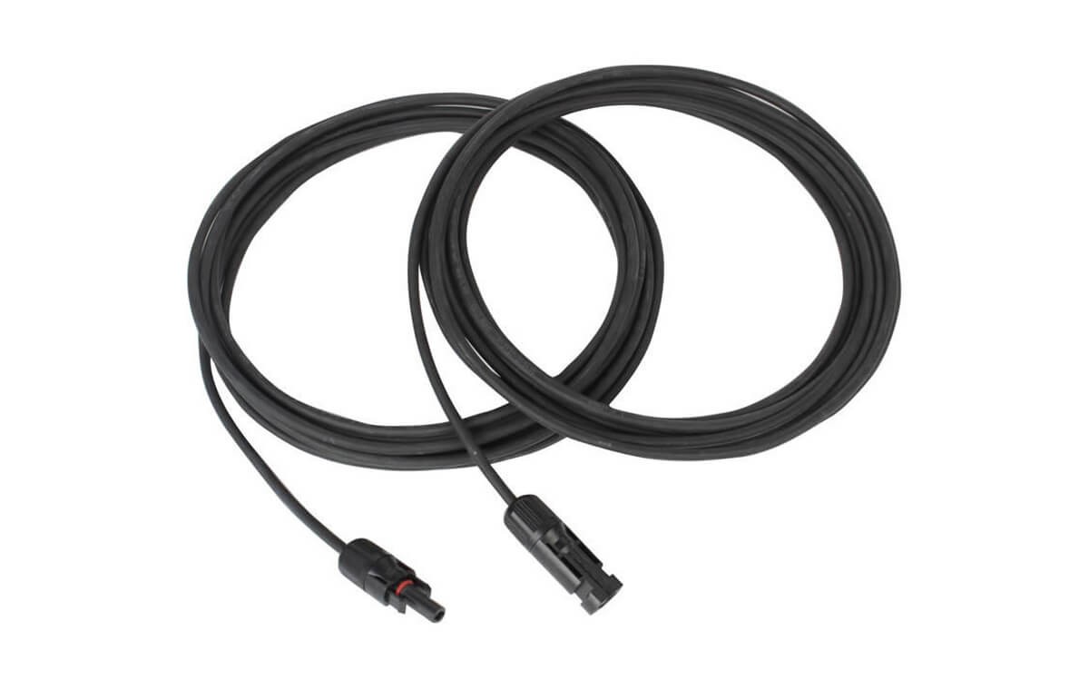 Offgridtec® 2 prises de dérivation avec fiche solaire en Y avec rallonge de câble 20 cm 6 mm² 2 prises et rallonge de câble 20 cm 