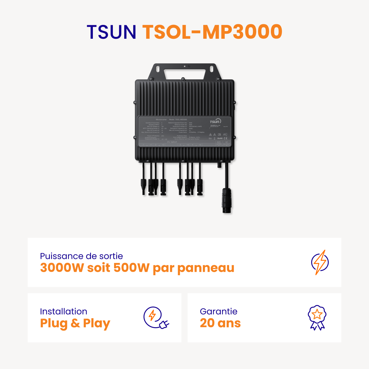 Kit Solaire 5400W Meilleur Prix - Micro onduleurs TSUN