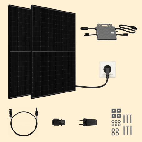 Kit solaire Plug & Play Amerisolar 900W Kit solaire Plug & Play Amerisolar 900W