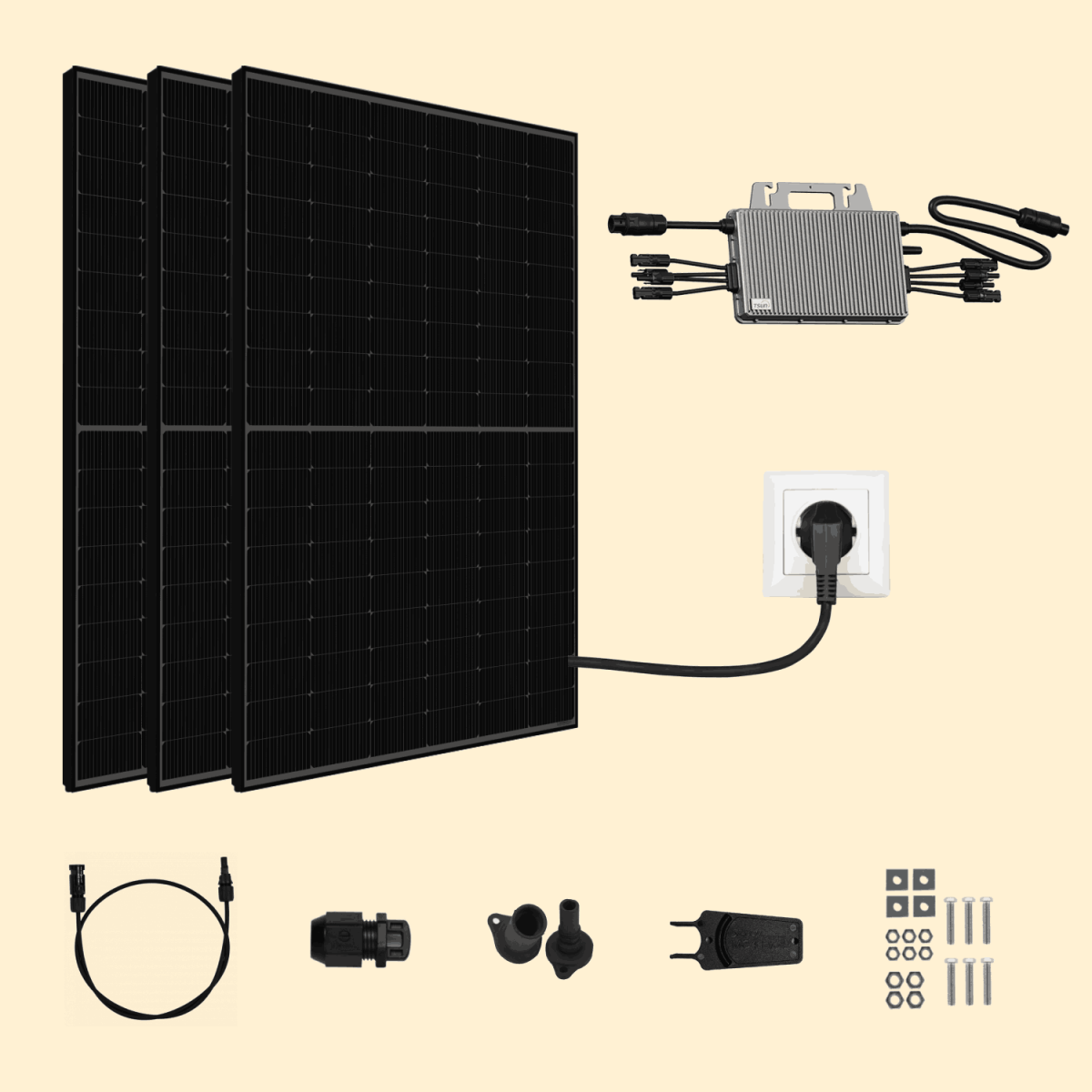 Kit solaire Plug & Play Amerisolar 1350W