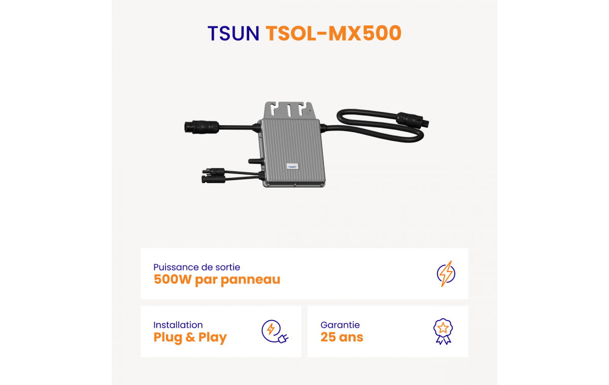 Kit solaire Plug & Play Amerisolar 500W