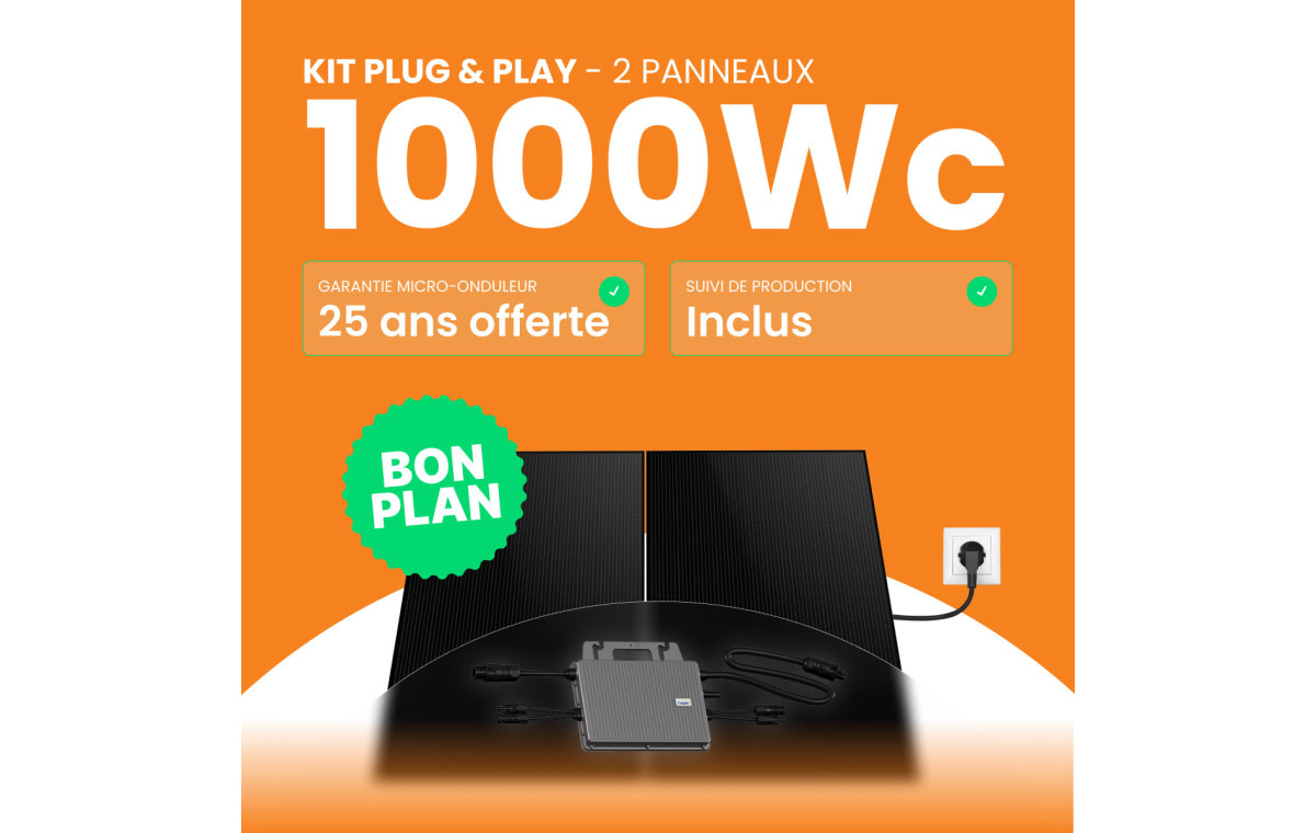Kit solaire Plug & Play Amerisolar 1000W