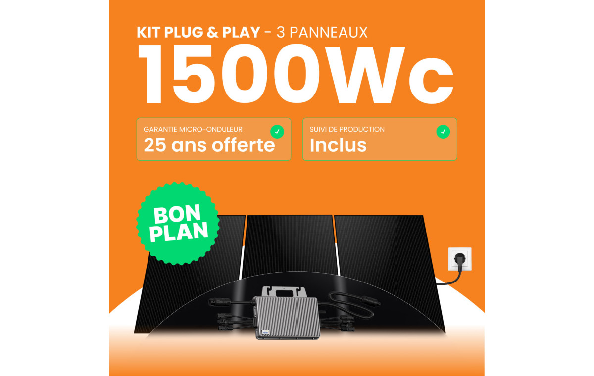 Kit solaire Plug & Play Amerisolar 1500W