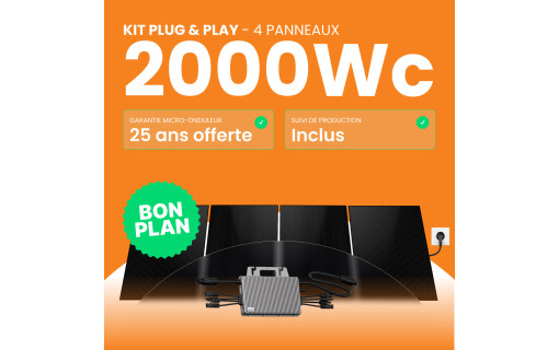 Kit solaire Plug & Play Amerisolar 2000W