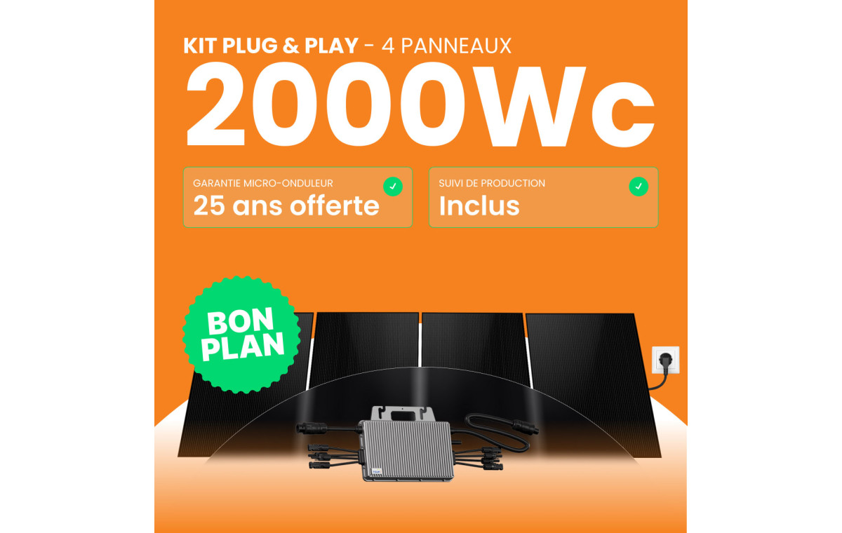Kit solaire Plug & Play Amerisolar 2000W