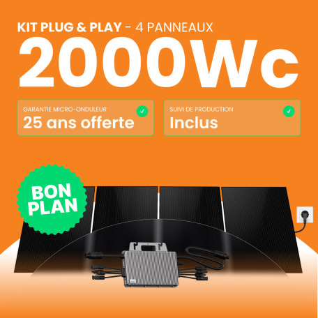 Kit solaire Plug & Play Amerisolar 2000W