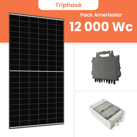 Kit Solaire Autoconsommation 12000W Triphasé - Micro onduleurs APS