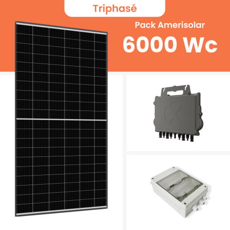 Kit Solaire Autoconsommation 6000W Triphasé - Micro onduleurs APS