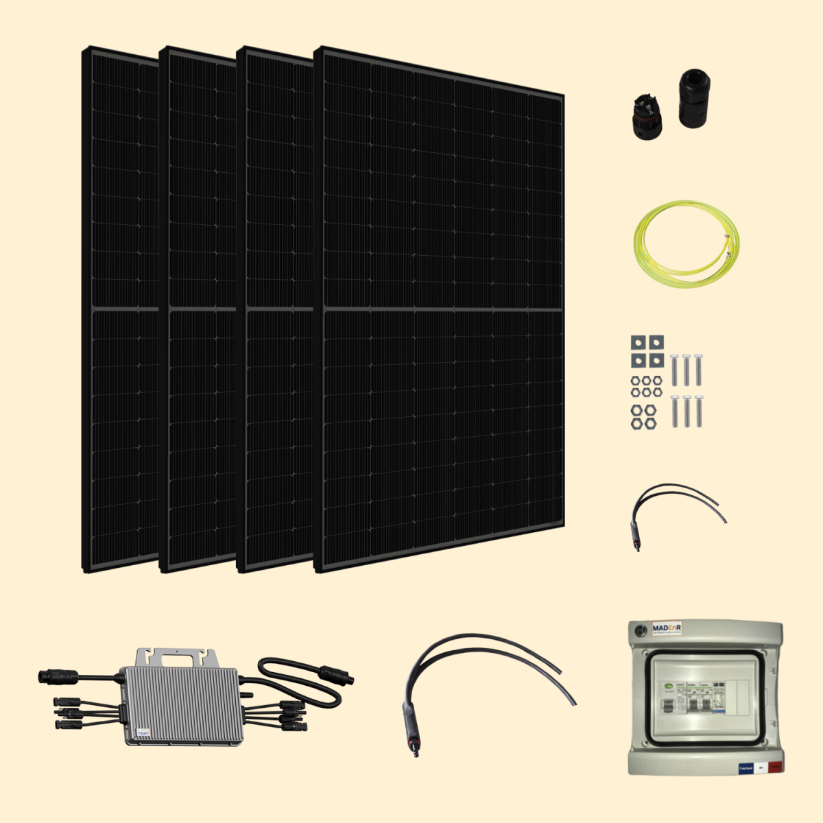 Kit Solaire 2080W Meilleur Prix - Micro onduleurs TSUN