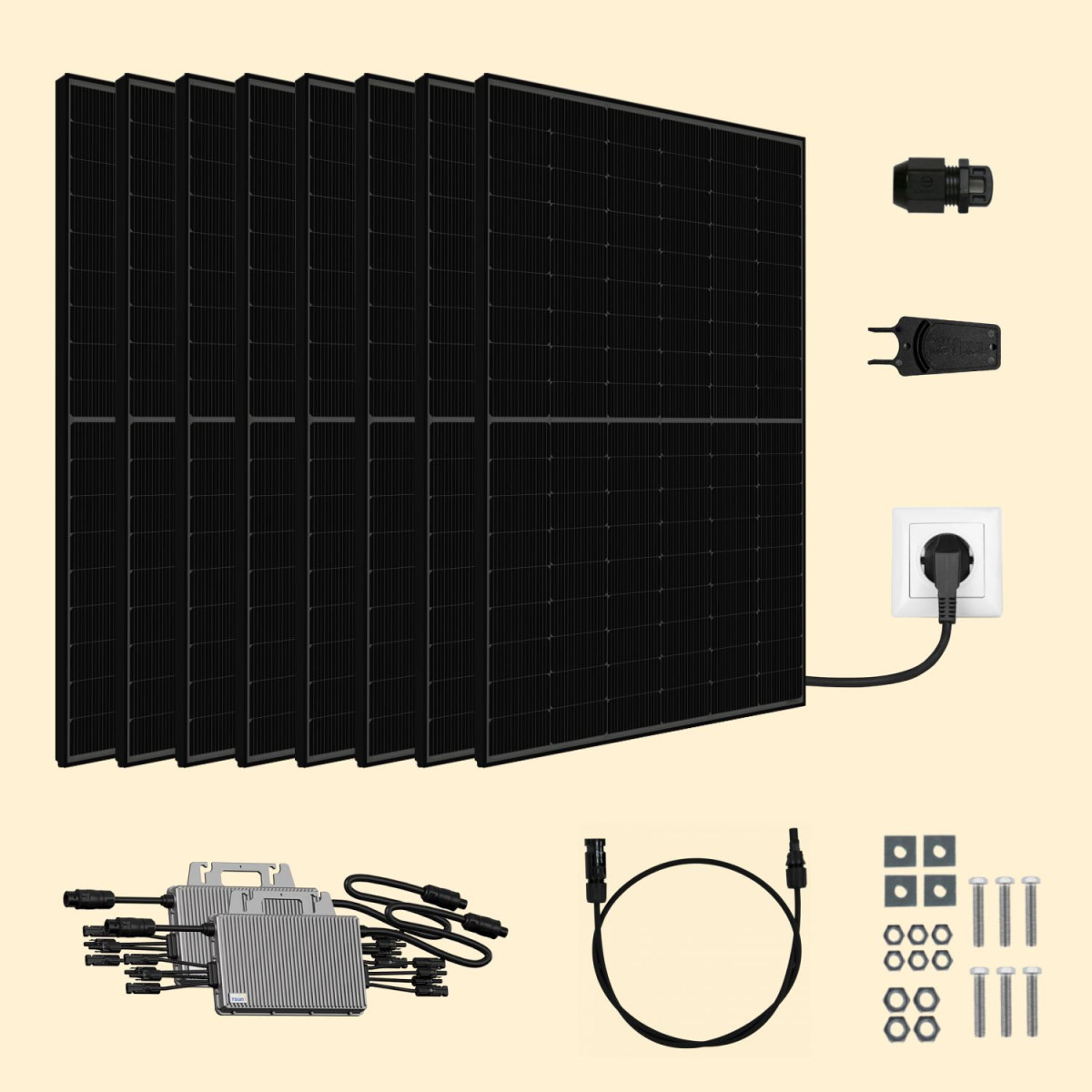 Kit Solaire 3600W Meilleur Prix - Micro onduleurs TSUN