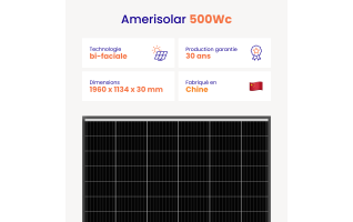 Panneau solaire Amerisolar 500Wc