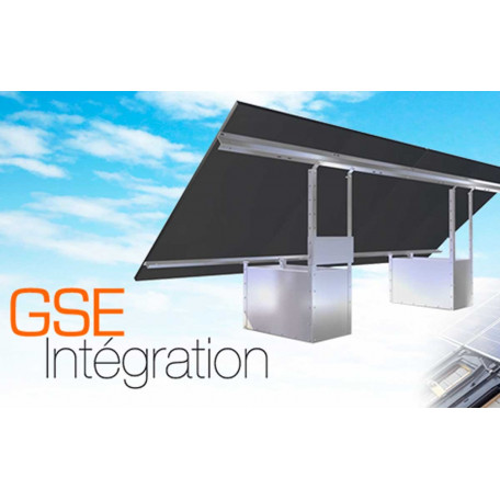 Fixation au sol du kit solaire 12 panneaux - GSE GroundSystem Fixation au sol du kit solaire 12 panneaux - GSE GroundSystem